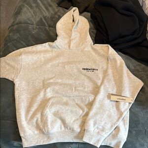 Fear of God Gray Sweater Soft Heathered Fabric